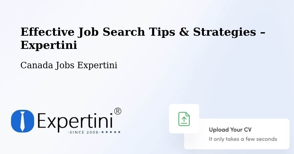 Job Search Tips & Strategies for Job Seekers – Unity - Unity, Canada Jobs Expertini