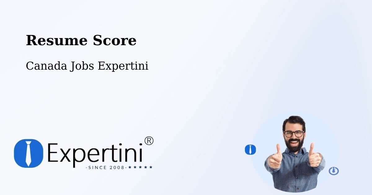 Resume Score - Canada Jobs Expertini